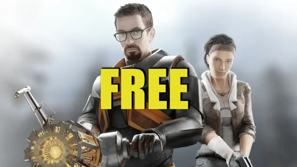 Half-Life 2 en Steam, celebrando su 20º aniversario con una oferta gratuita del juego y sus expansiones.